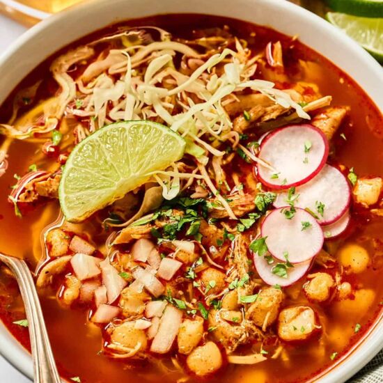 Easy Chicken Pozole Rojo