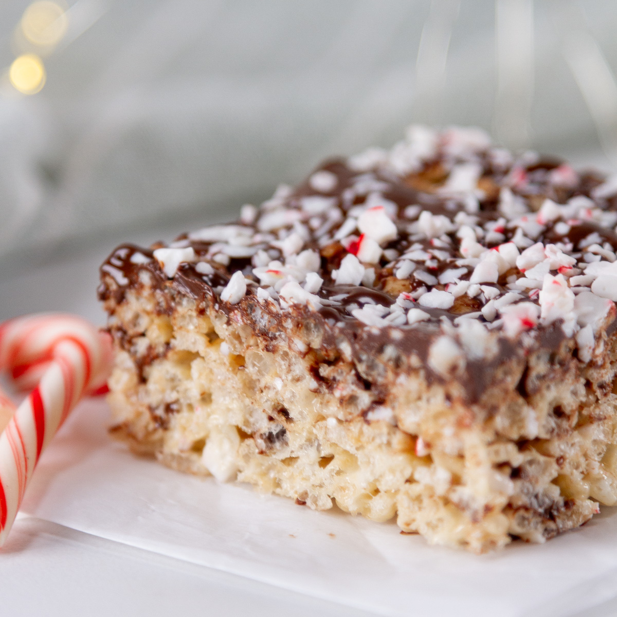 Peppermint Rice Krispies Treats