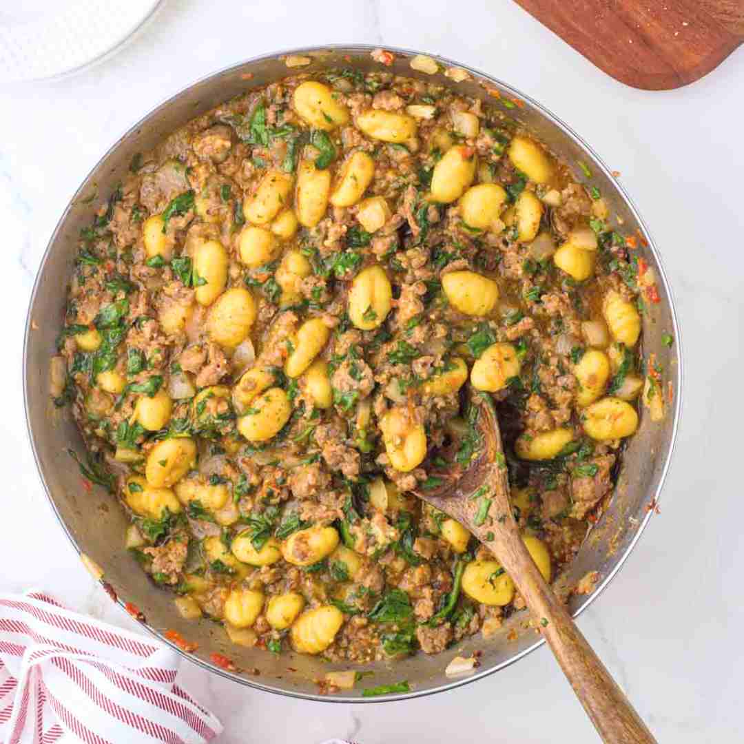 Sausage and Spinach Gnocchi