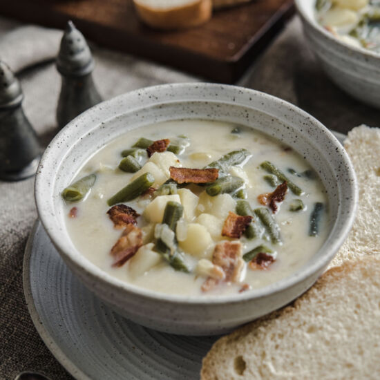 Green Bean, Bacon, and Potato Soup
