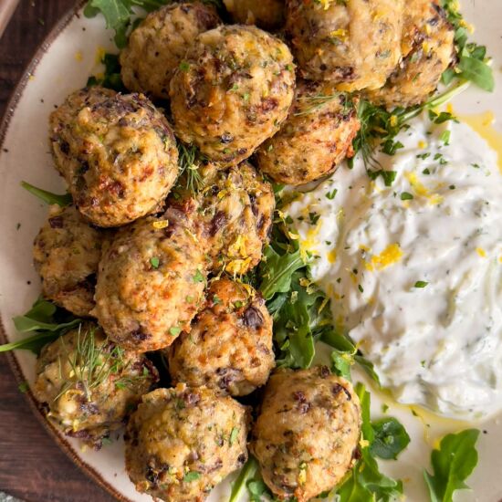 Greek Chicken Meatballs