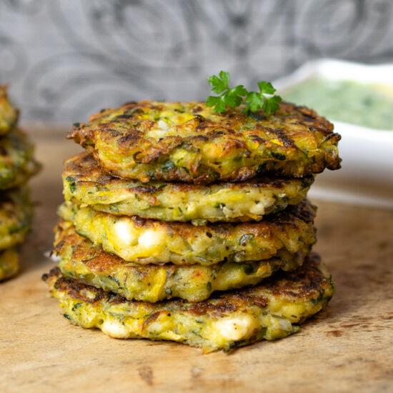 5 Herb Greek Zucchini Fritters