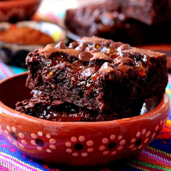 Chipotle Brownies with Apricot