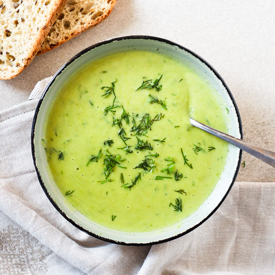 Baltic Asparagus Soup with Dill