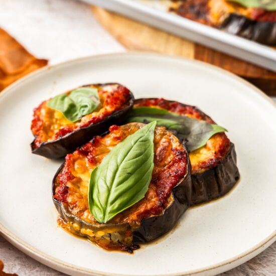 Mediterranean Baked Eggplant Slices
