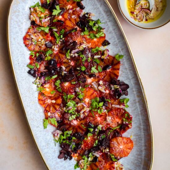 Blood Orange & Black Olive Salad