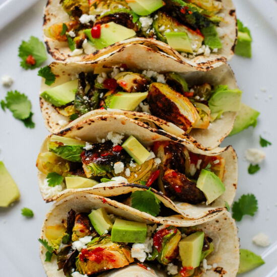 Spicy Brussels Sprout Tacos