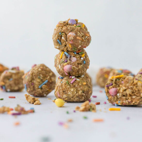 Birthday Cake Protein Balls