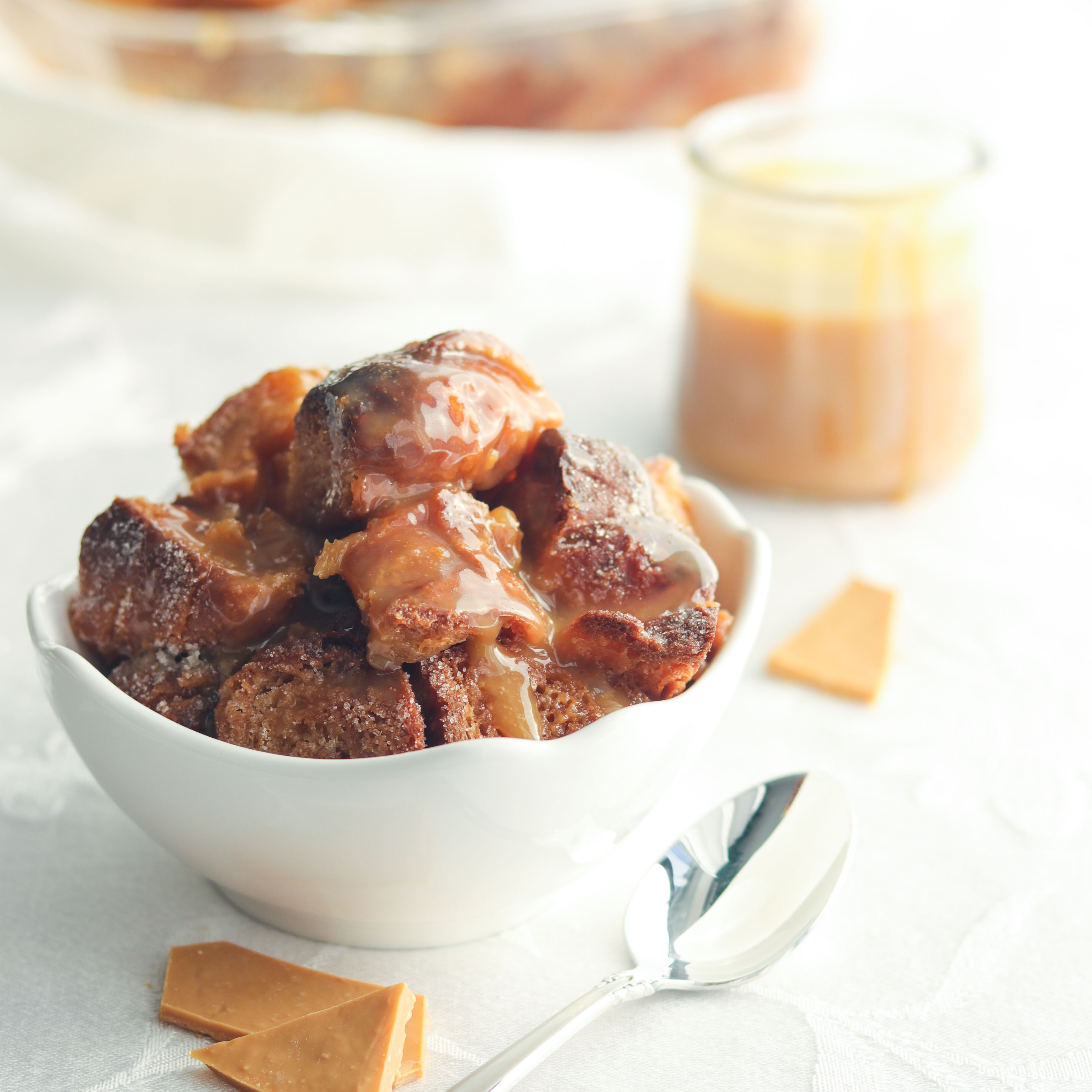 White Chocolate Bread Pudding