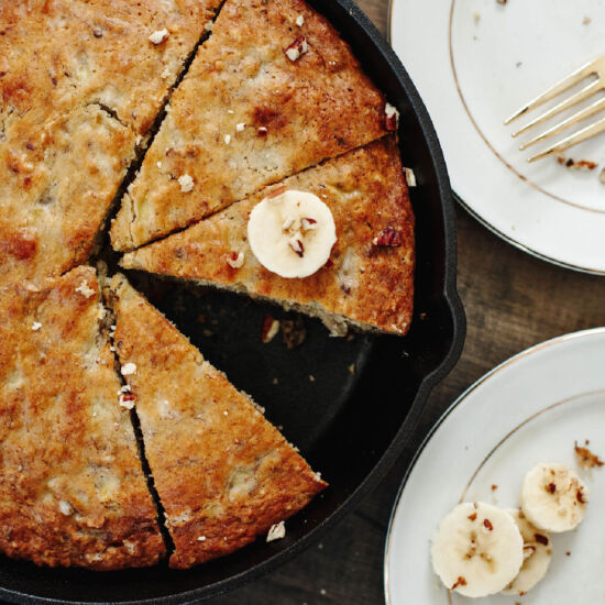 Cast Iron Skillet Banana Bread