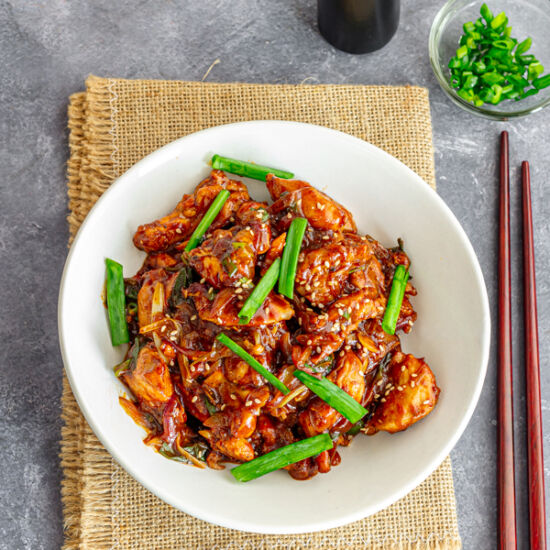 Chinese Chicken & Onion Stir Fry