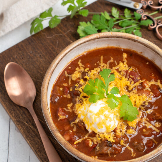 The Very Best Chuck Roast Chili
