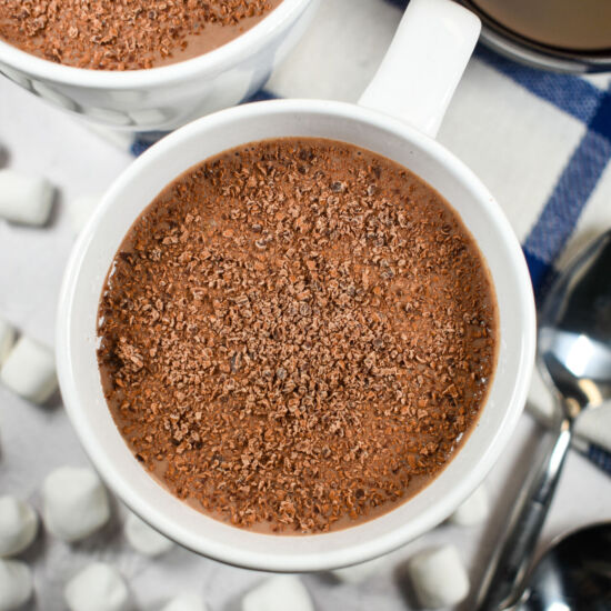 Blueberry Hot Chocolate