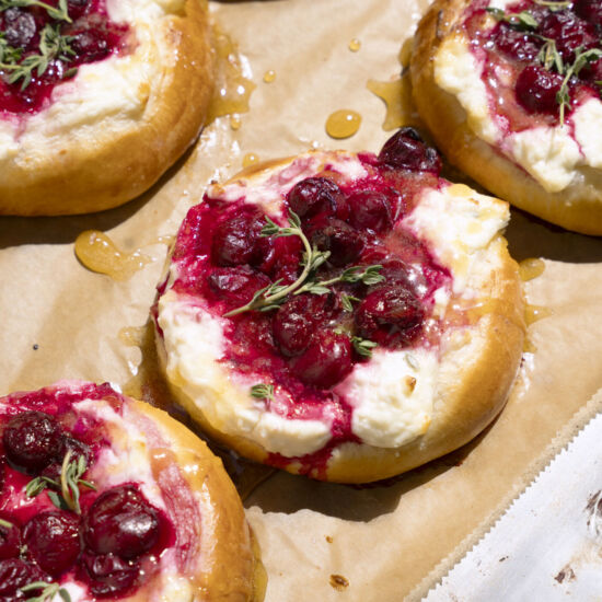 Sour Cherry and Sheep Cheese Danish