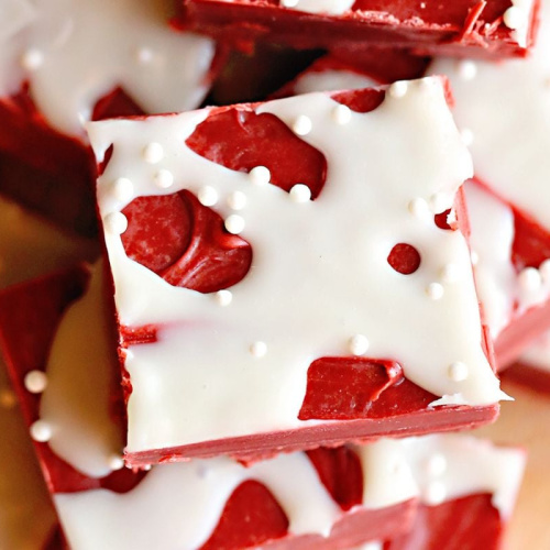 Easy Red Velvet Fudge