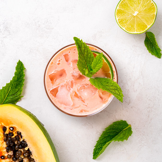 Macadamia, Raspberry & Papaya Drink