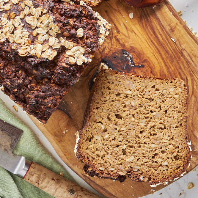 German Black Bread with Protein