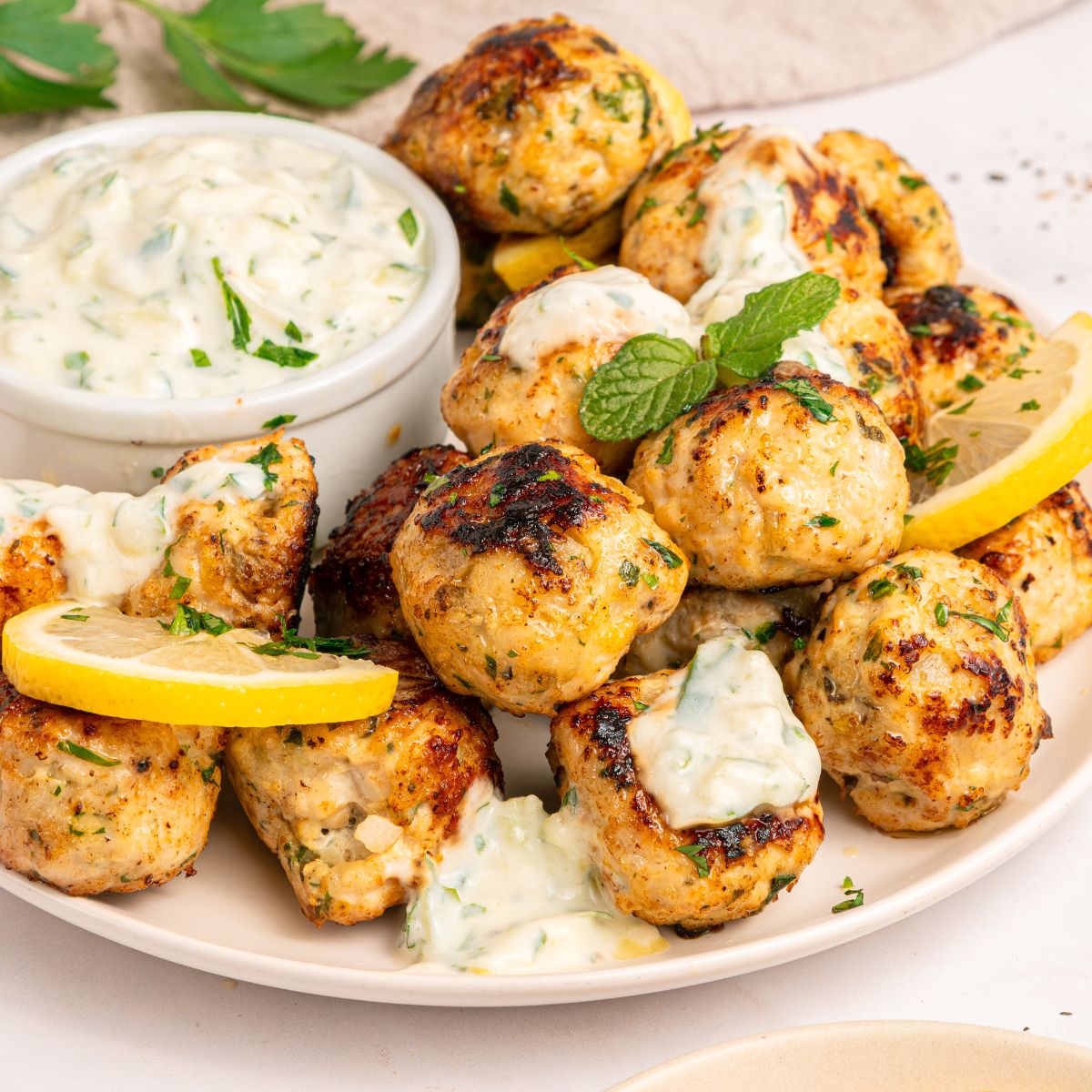 Greek Chicken Meatballs
