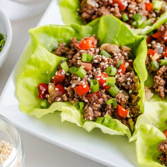 Ground Beef Lettuce Wraps