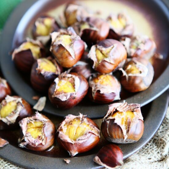 Roasted Chestnuts & Chestnut Puree
