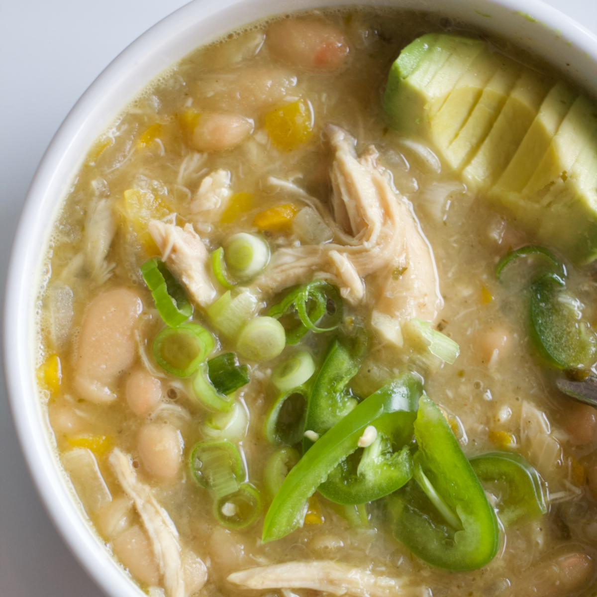 Healthy White Bean Chicken Chili