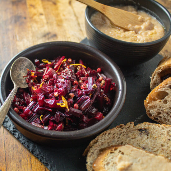 Roasted Beet Stems