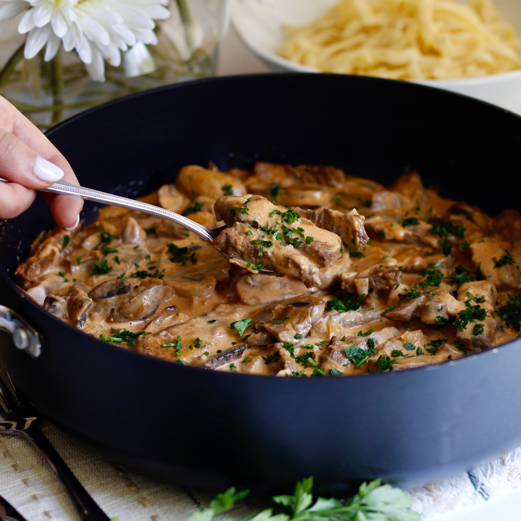 Traditional Beef Stroganoff