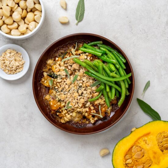 Macadamia Crumble Pots