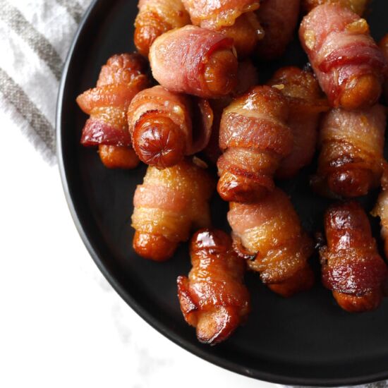 Brown Sugar Bacon Wrapped Smokies