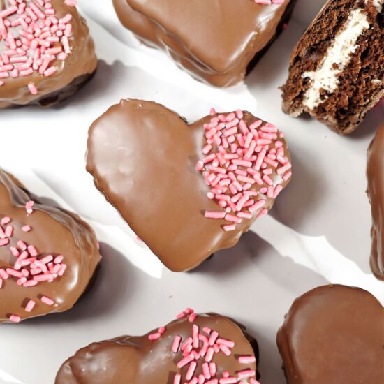 Valentine’s Chocolate Whoopie Pies