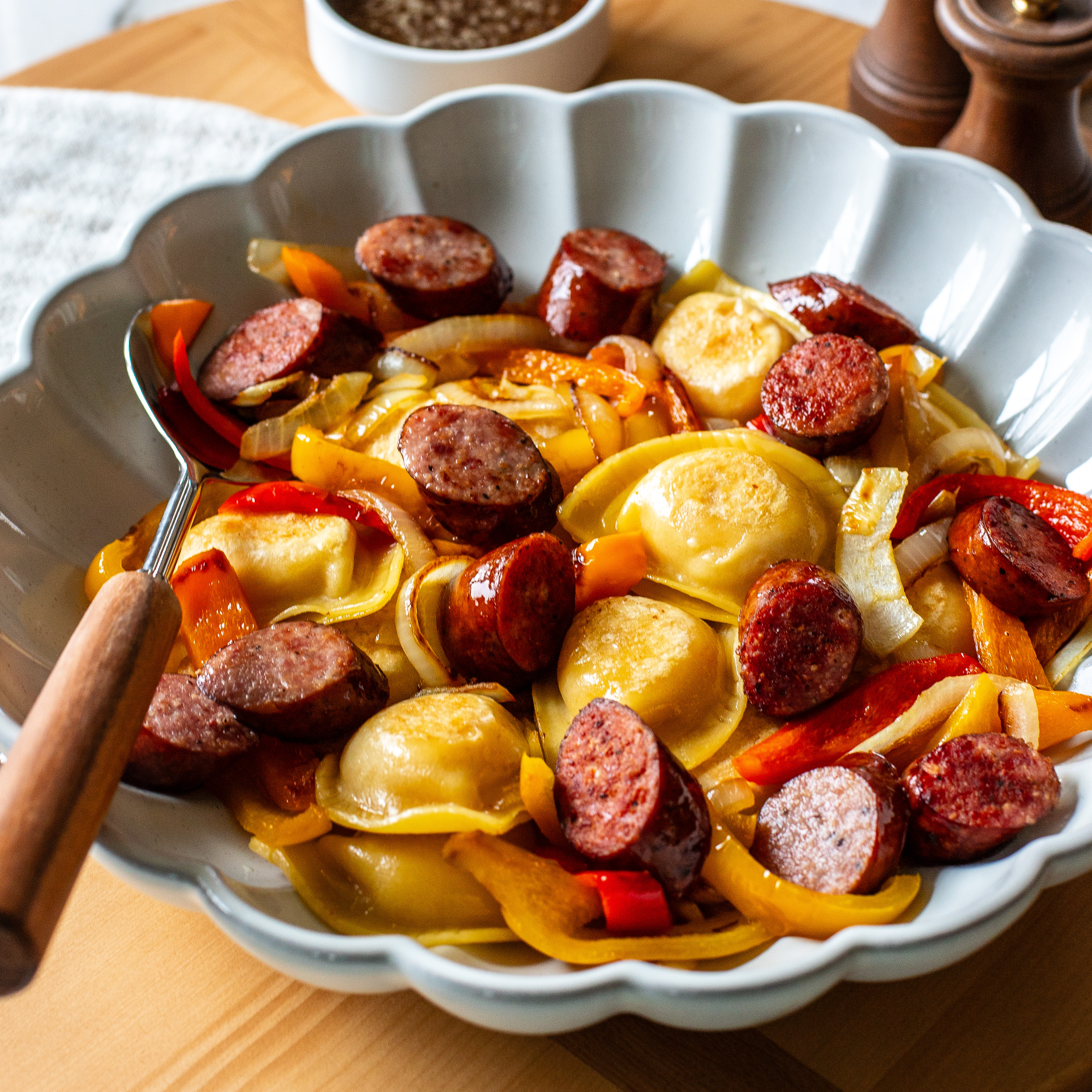 Pierogies with Kilebasa