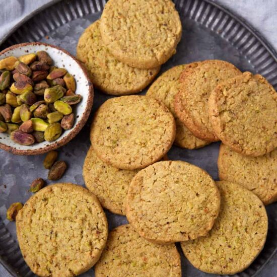 Pistachio Shortbread Cookies