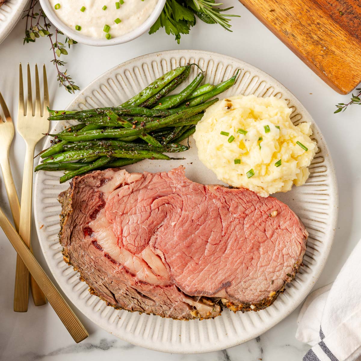Herb Crusted Prime Rib Roast