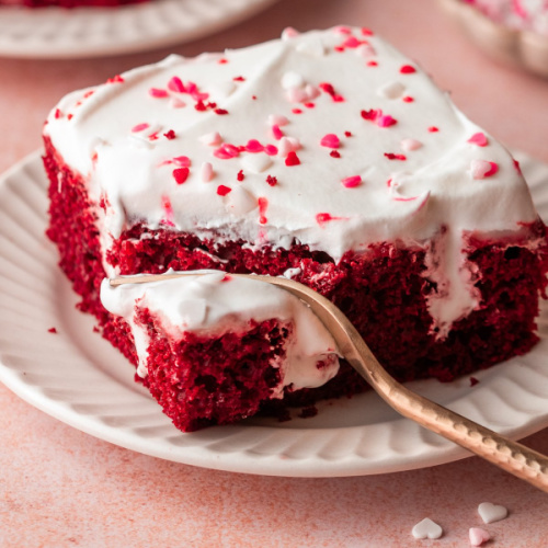 Red Velvet Poke Cake