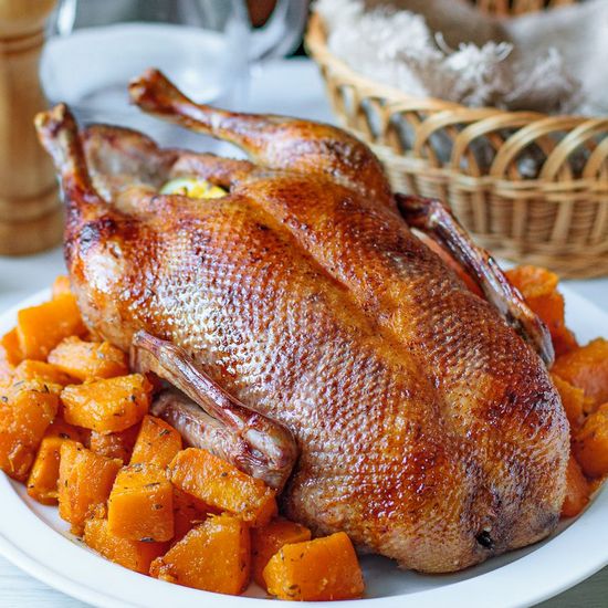 Roast Duck with Lemon and Squash