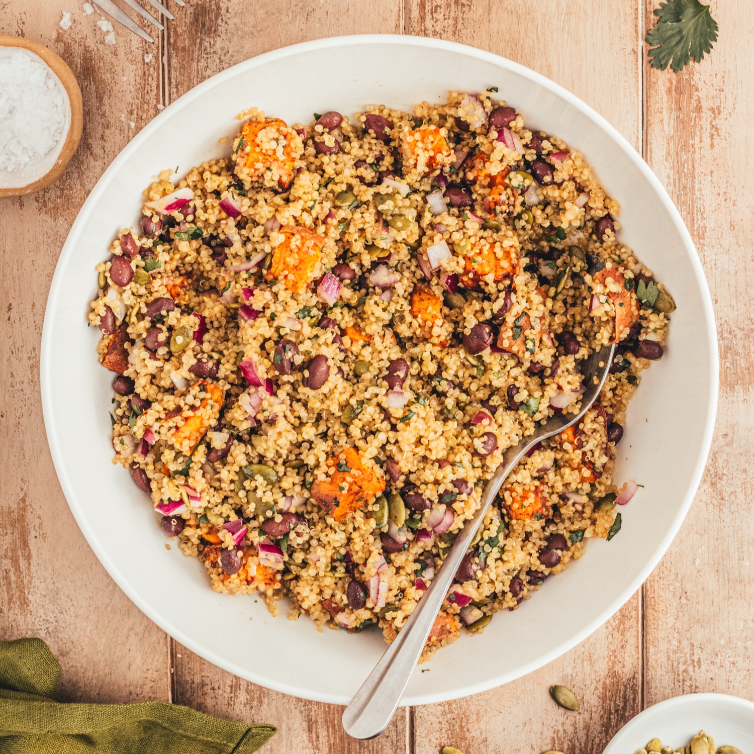 Roasted Sweet Potato Quinoa Salad