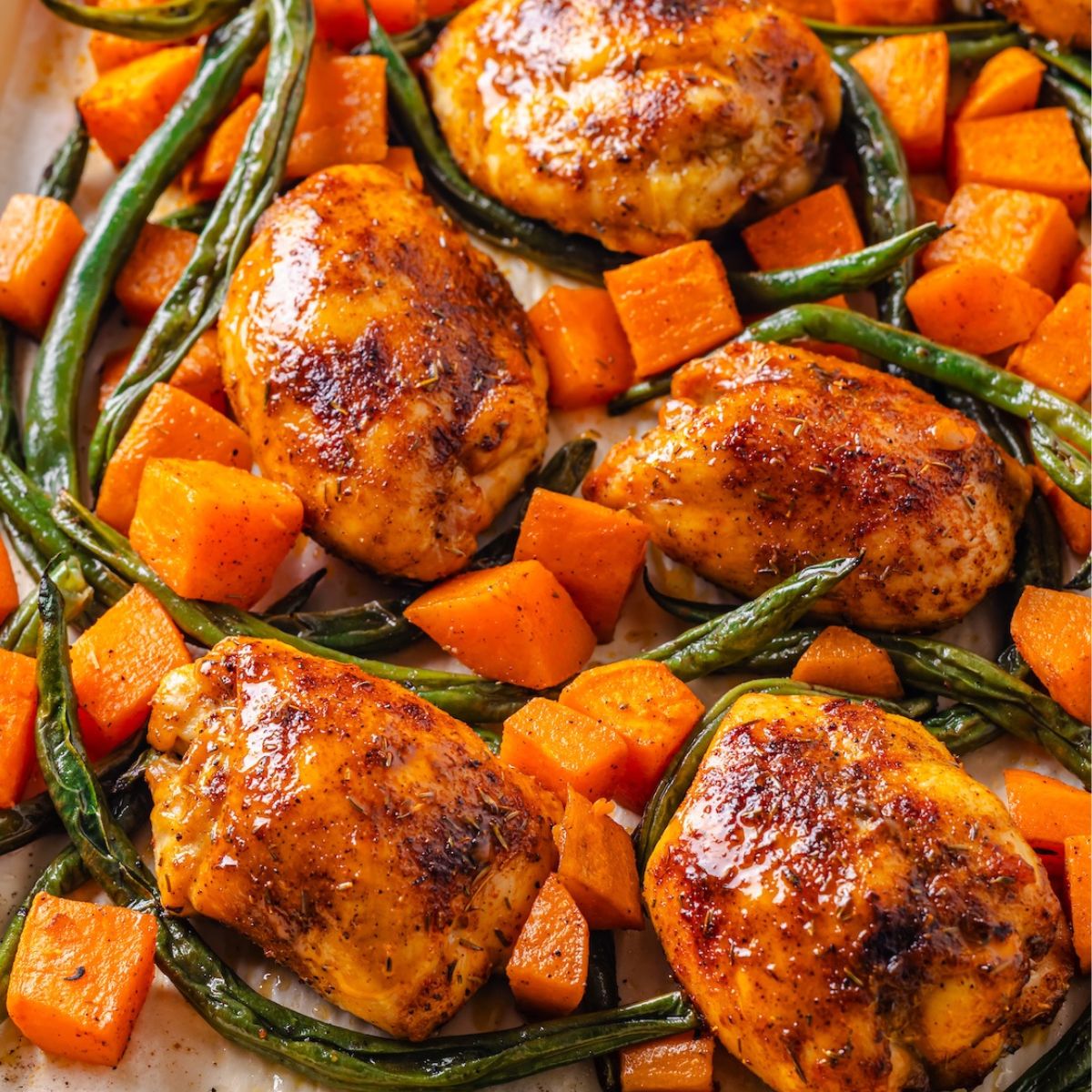 Sheet Pan Chicken Thighs & Potatoes