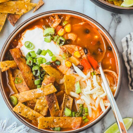 Spicy Chicken Tortilla Soup