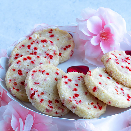 Sprinkle Shortbread Cookies
