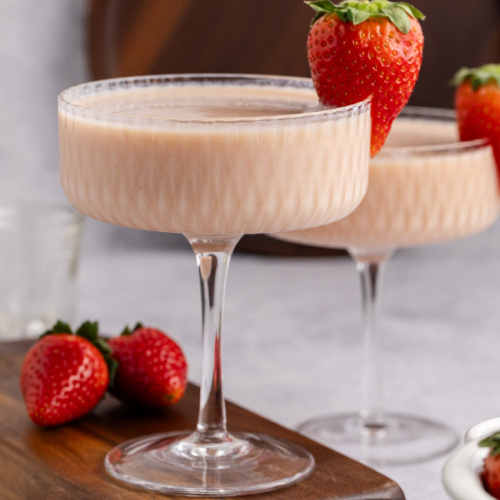 Strawberries and Cream Martini