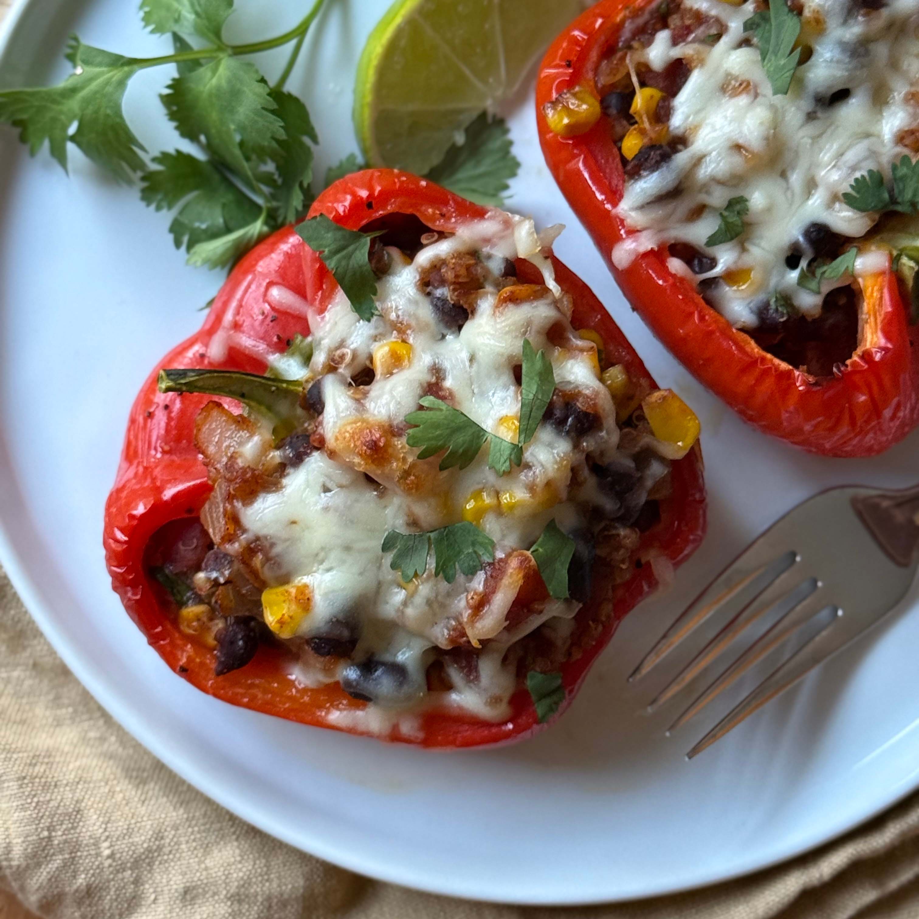 Stuffed Bell Peppers with Quinoa