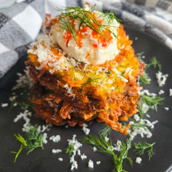 Crispy Tater & Dill Pancakes