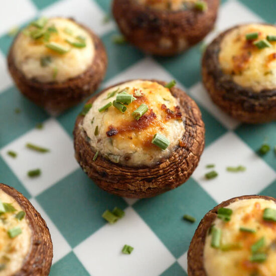 Boursin Stuffed Mushrooms