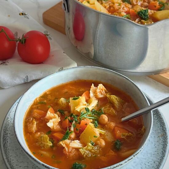Easy Vegan Cabbage Potato Soup