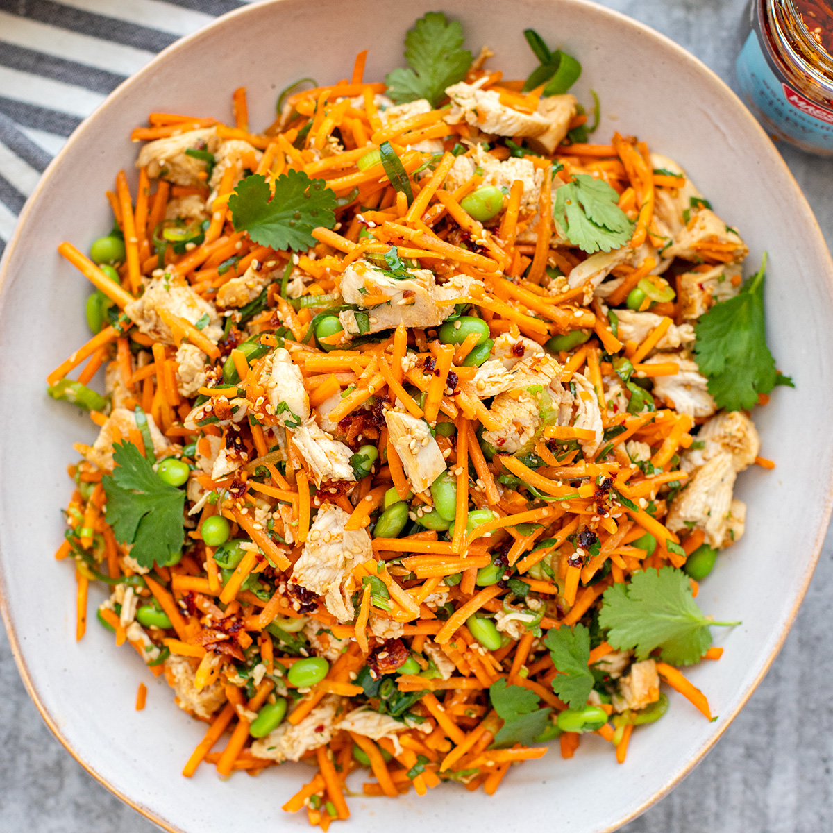 Asian Carrot Salad With Chicken