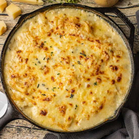 Cast Iron Scalloped Potatoes