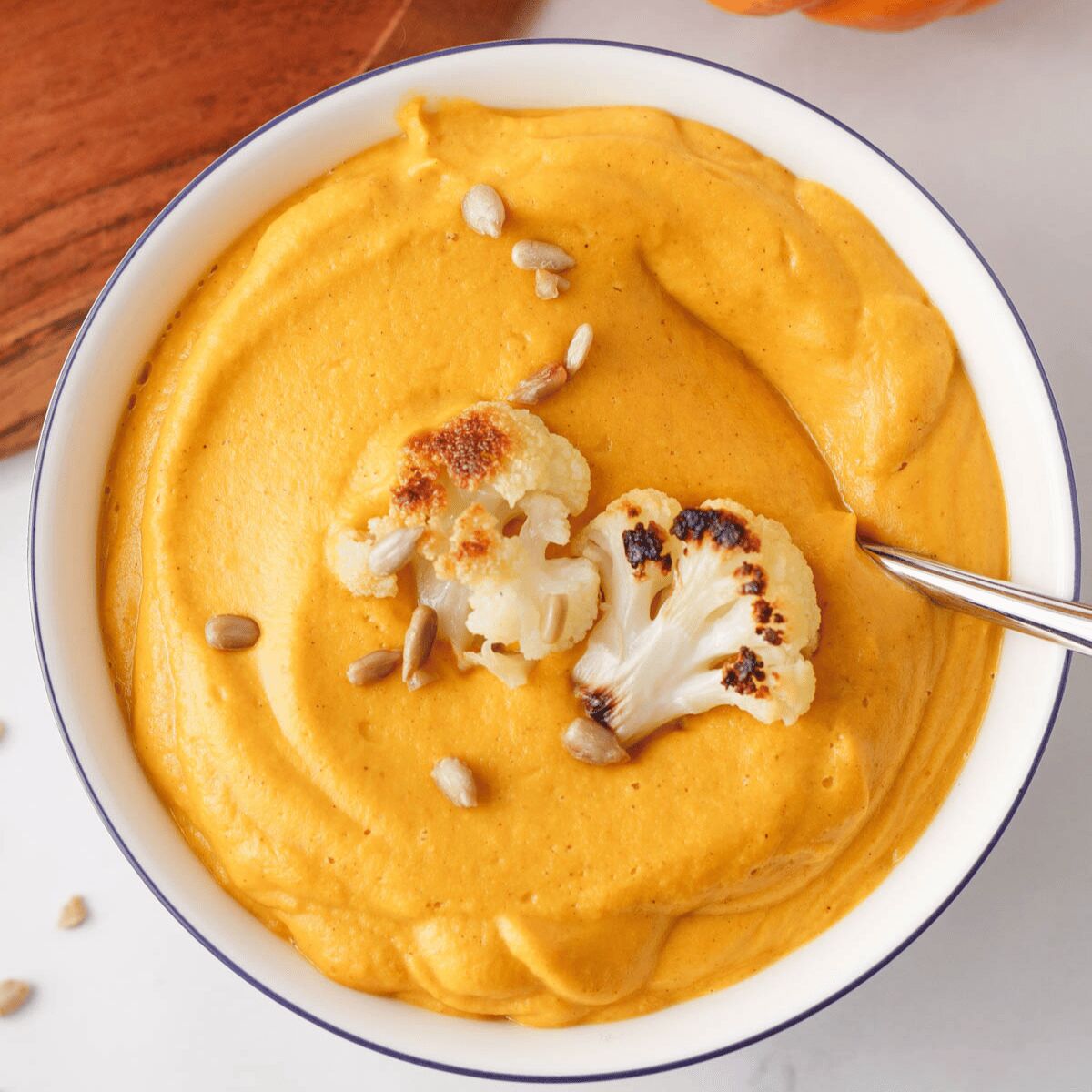 Vegan Cauliflower and Pumpkin Soup