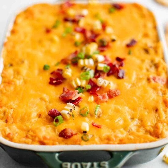 Cheesy Buffalo Corn Dip
