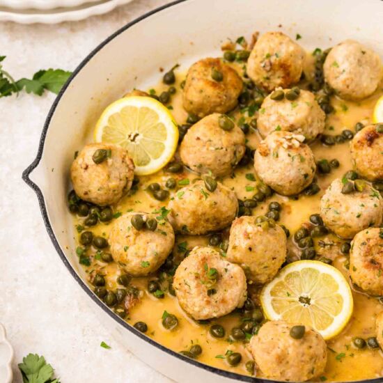 Chicken Piccata Meatballs