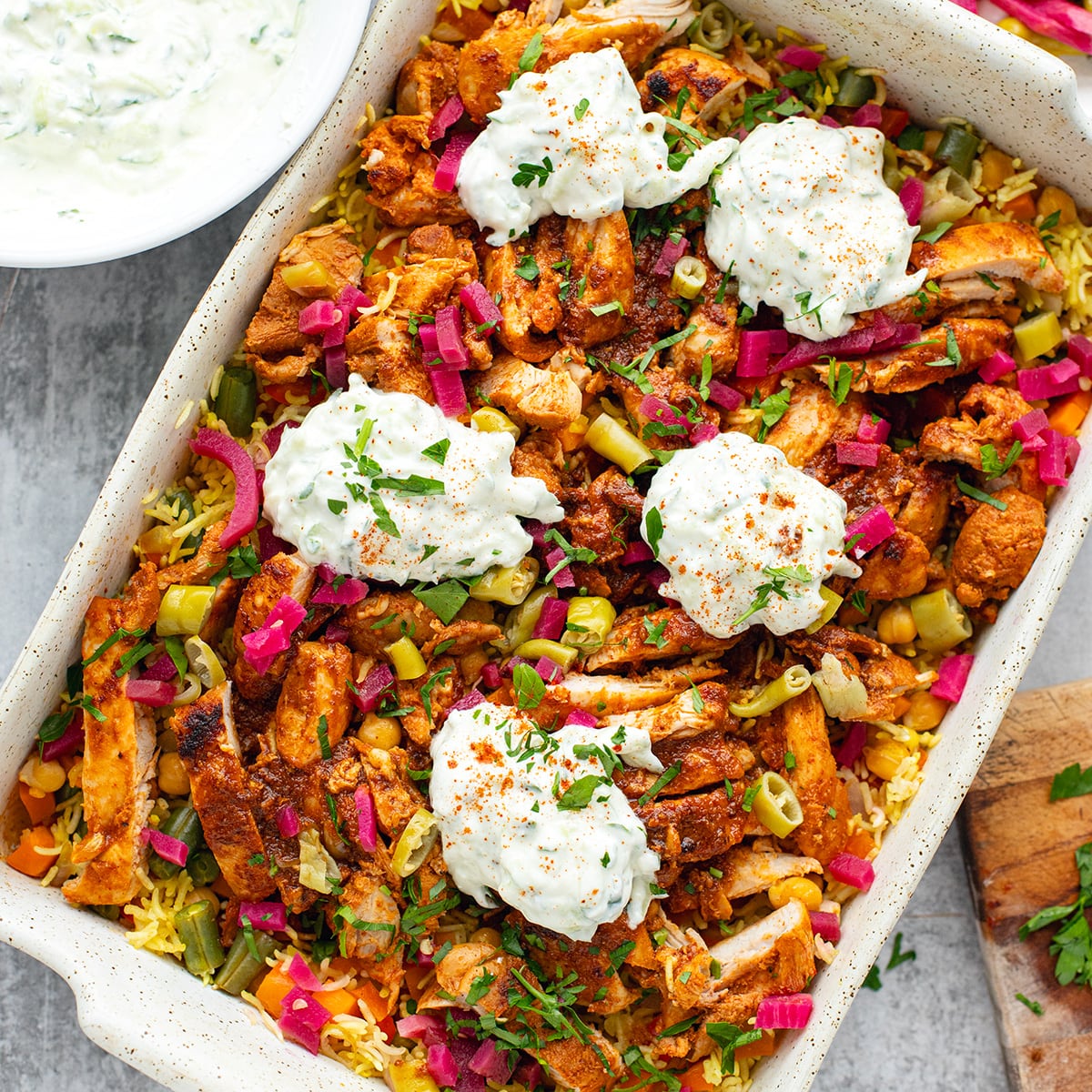 Chicken Shawarma With Baked Rice